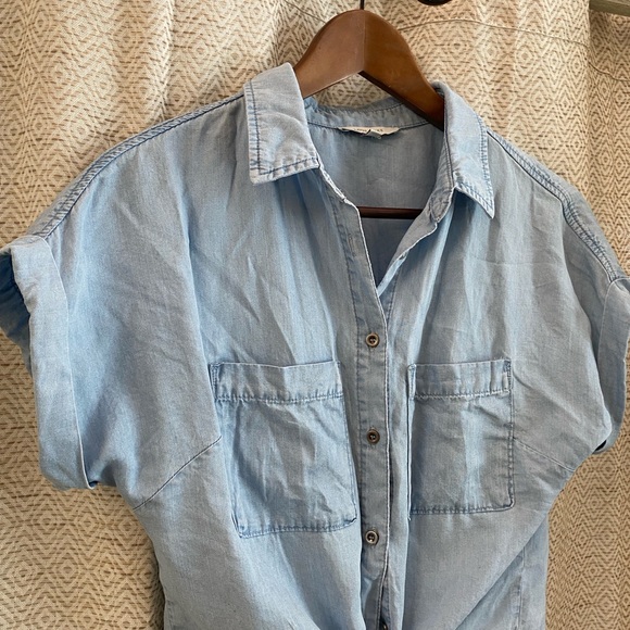 Crop Denim Top Boutique - Picture 3 of 3